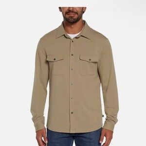 GAP Men's Casual Tan Button Down Shirt